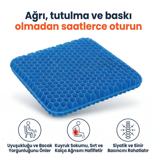 Petek Jel Oturma Minderi, Ağrılarınız ve Tutulmalarınız için..